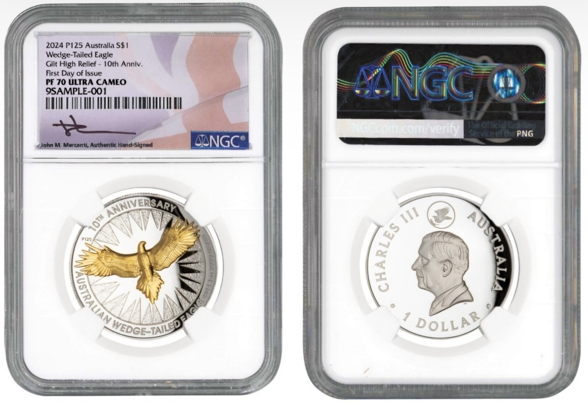2024 P AUSTRALIA WEDGE-TAIL EAGLE 10th ANNIV. NGC PF70 FDOI | eBay
