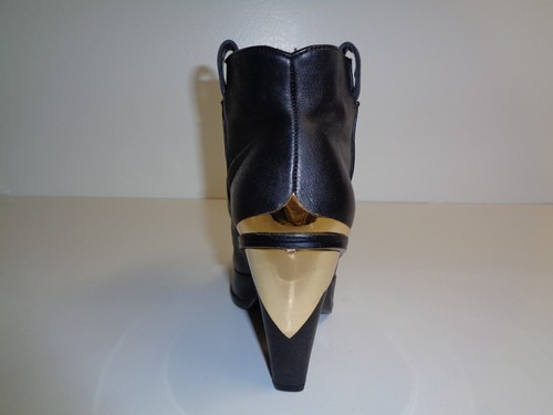 Dolce Vita Size 7.5 M KITT Black Leather Booties Ankle Boots New Womens Shoes - Picture 5 of 12
