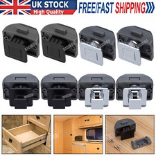 Camper Caravan Latch Knob Push Button Catch Lock Motorhome Cupboard Door Cabinet