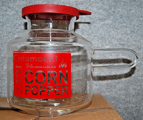 glass corn popper