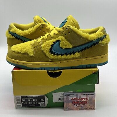 Size 10 - Nike Dunk Low SB x Grateful Dead Yellow Bear Size 10 - Nike Dunk Low SB x Grateful Dead Yellow Bear