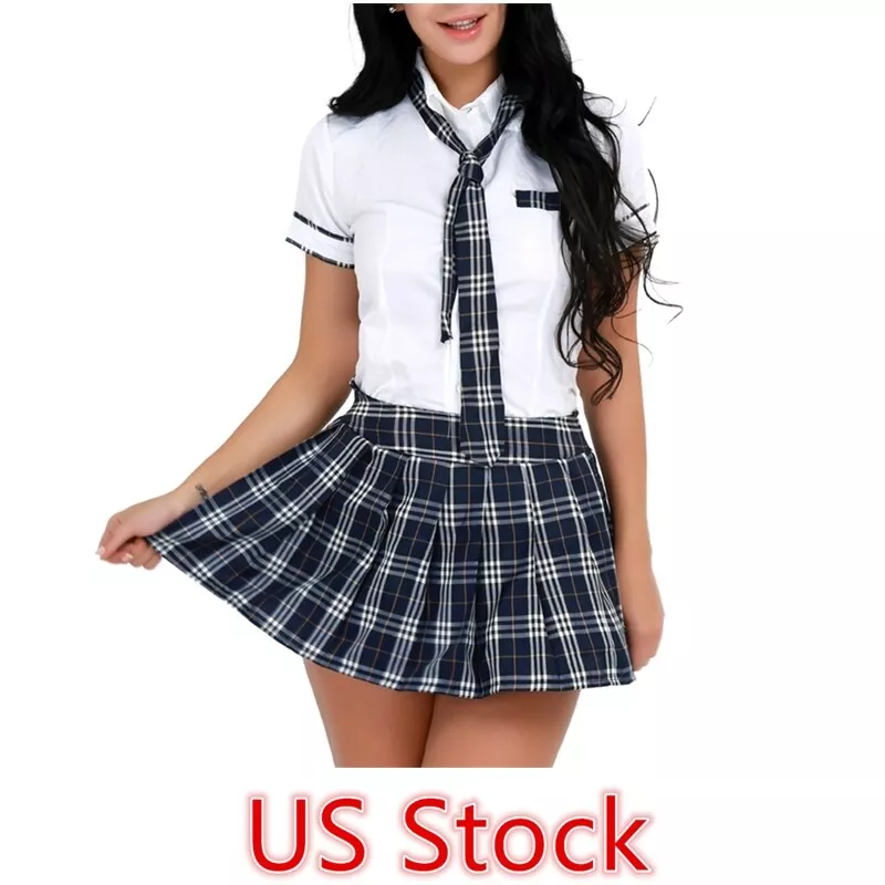 School Girl Video Sex Pakistani Pakistani - Sexy School Girl Student Uniform Lingerie Dress Costume Adult Cosplay Party  | eBay