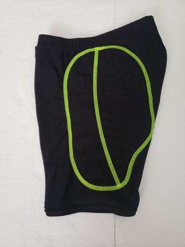 Pantalones Cortos de Ciclismo McDavid Acolchados M Negro Verde Neón Ropa Activa Deportiva *Hechos en EE. UU. - Imagen 3 de 7