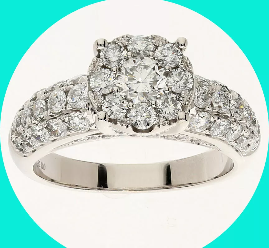 Diamond encrusted hotsell wedding ring