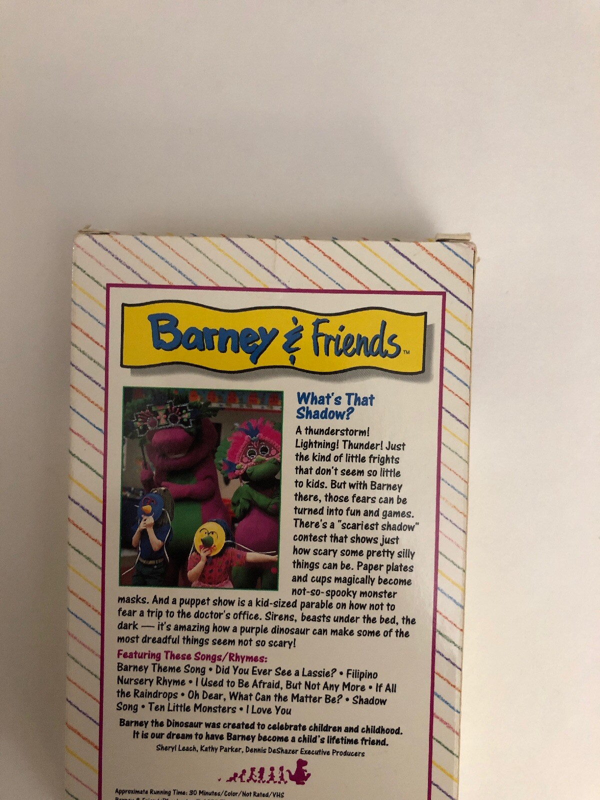 Barney & Friends What's That Shadow-VHS 1992 RARE VINTAGE COLLECTIBLE ...