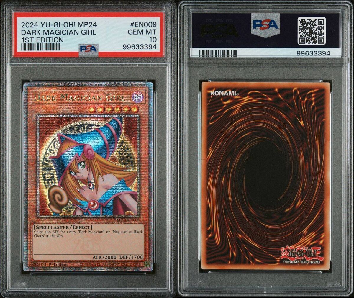 Yu-Gi-Oh! TCG PSA 10 Dark Magician Girl MP24-EN009 QCR Yu-Gi-Oh! TCG PSA 10 Dark Magician Girl MP24-EN009 QCR