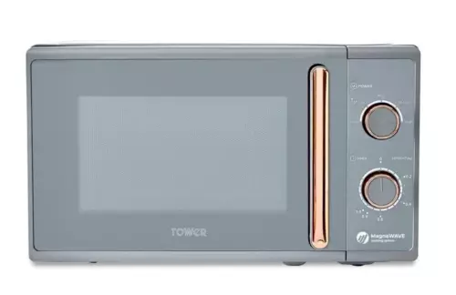 Tower Cavaletto Grey Rose Gold 800W 20L Microwave T24038RGG 3