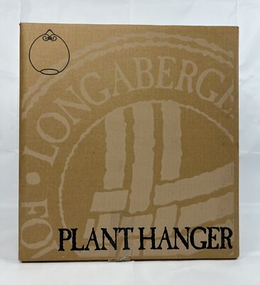 NEW! 1996 Longaberger Foundry Collection Wrought Iron Plant Hanger Holder 70271