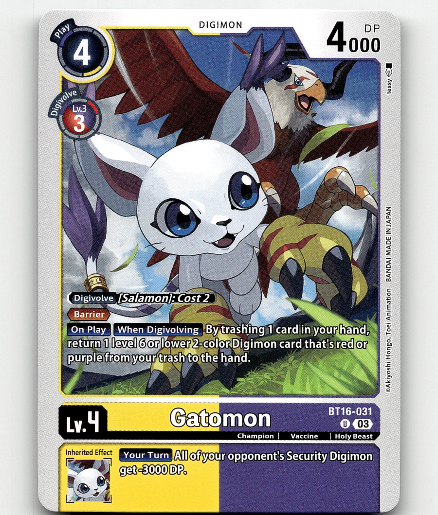 Digimon CCG Gatomon - Beginning Observer
