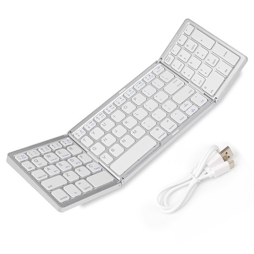 Remplacement du clavier pliable Bluetooth Three Tablet Laptop Keyboard - Photo 2/11