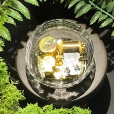 SPIRITED AWAY GLOBE SHAPED TRANSPARENT WIND UP MUSIC BOX : ALWAYS WITH ME