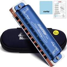 Diatonic Harmonica Key of Eb 10 Holes 20 Tones 008K Diatonic Blues Harp Mouth...