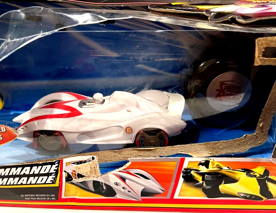 Hot Wheels Radio Control R/C 27 MHz Speed Racer Mach 6 & Racer X 2008 Sealed Box - Image 4 of 4