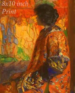 The Fair by Constant Wauters Art Market Stall Women Parasol 8x10 Print 0810