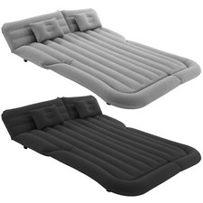 Inflatable Travel Car Camping Air Mattress Bed Back Seat Sleep Rest 2Pillow Pump