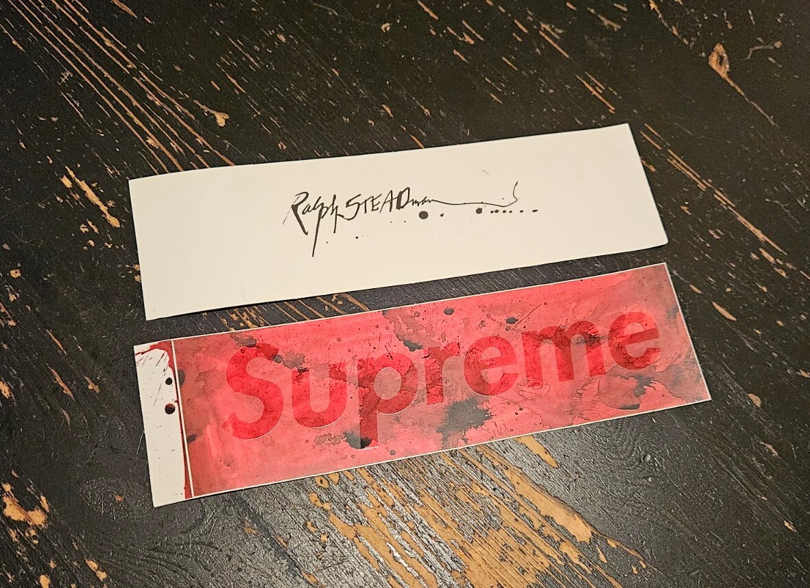 Supreme Ralph Steadman Box Logo Sticker SS22 100% AUTHENTIC