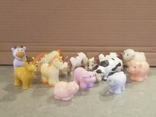 Lot of 12 Plastic Play Farm Animals
