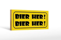 Holzschild Spruch 27X10 Cm Bier Her Bier Her Holz Deko Schild Wooden Sign