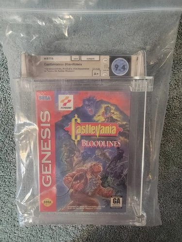 Castlevania Bloodlines Wata VGA 9.4 A+  Sega Genesis Brand New Factory Sealed