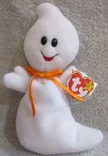 Ty Beanie Baby Spooky the Ghost style 4090 DOB 10-31-95 MWMT Free Shipping