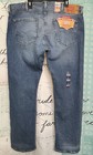 Levi's 501 Mens Original Fit Blue Jeans Button Fly Straight Leg 42 X 32 Stretch — photo 1
