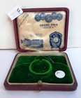 Wonderful antique MOVADO empty watch case box green velvet GRAND PRIX 1910 Swiss