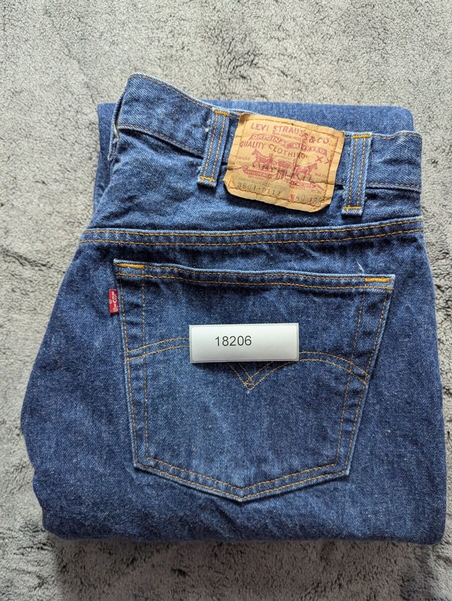 Vintage Levi's 3501-0117 Button Fly Straight Leg Jeans Mens Vintage Levi's 3501-0117 Button Fly Straight Leg Jeans Mens