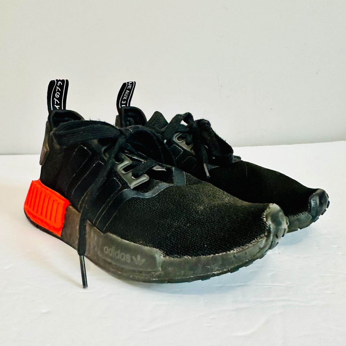 EUC ADIDAS ULTRA BOOST SHW 675001 LA MARQUE AUX 3 BLACK SOLAR RED SNEAKERS  US 5 | eBay