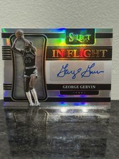 George Gervin 2021 Select In Flight Signatures Silver Prizm /249 Auto HOF