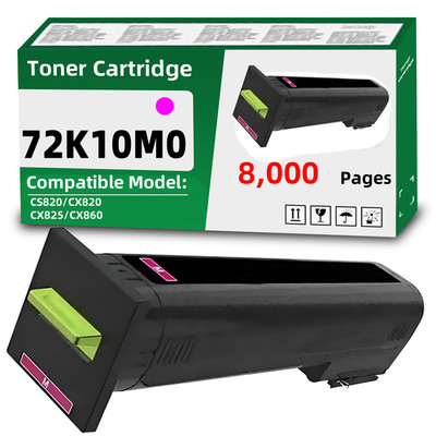 72K10M0 Magenta Toner Cartridge Compatible for Lexmark CS820 CX820 CX825 CX860