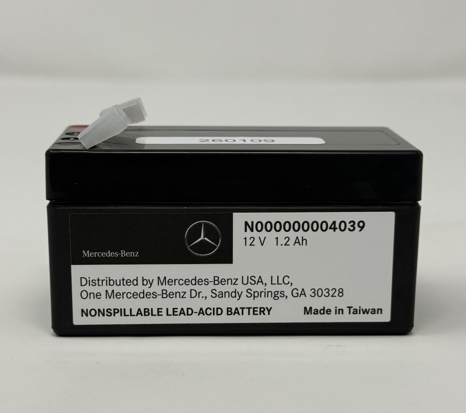Mercedes-Benz Auxiliary Backup Battery 000000004039 (FLAT SPADE) *VIN ...