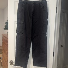 CABELA'S TRAIL HIKER COTTON CANVAS CARGO PANTS CAMPING HIKING OUTDOORS 34x30