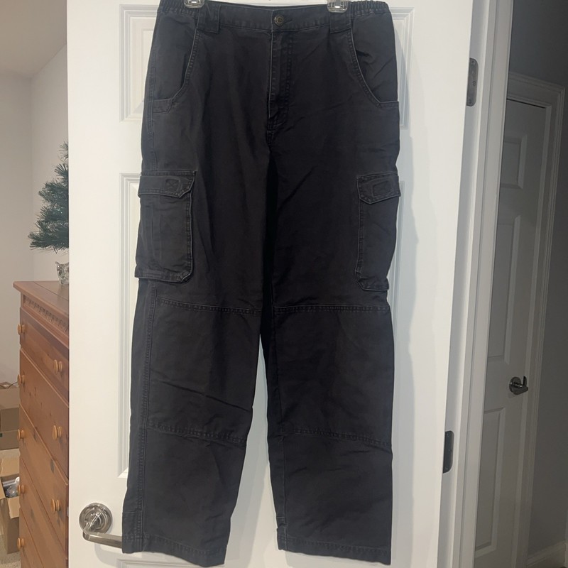 CABELA'S TRAIL HIKER COTTON CANVAS CARGO PANTS CAMPING HIKING OUTDOORS 34x30