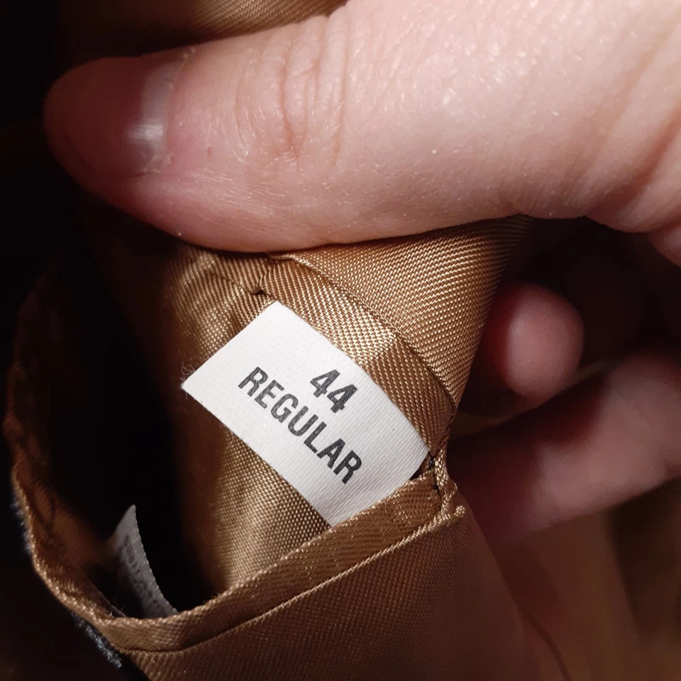 Nuevo GRANT THOMAS Hombres 44 R 100% Cachemira Blazer Abrigo Deportivo Chaqueta Tostado Nuevo sin Etiquetas Foto 3 de 4