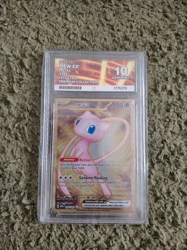 Mew ex 205/165 ACE graded card