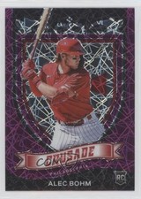 2021 Panini Chronicles Crusade Purple Velocity Prizm Alec Bohm #23 fm0