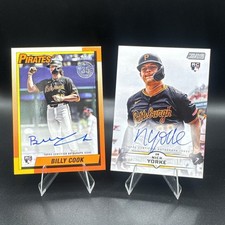 Nick Yorke + Billy Cook Rookie Autos Pirates RC AUTO Lot