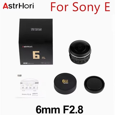 AstrHori 6mm F2.8 Full Frame Wide Circular Fisheye lens for Sony E-mount Cameras