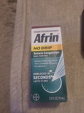 Afrin No Drip Severe Congestion 12 Hour Nasal Spray, 15ml