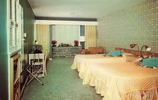 Postcard Rochester, NY: Interior Kirby's Ultra Modern Motel #18, E. E. Kirby