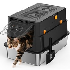 STAINLESS STEEL CAT LITTER BOX