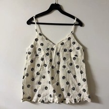 New Women's Embossed Rose String Camisole Blouse