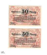 Wanne/Eickel  2 x 50  Pfennig   122