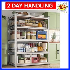 72" Metal Garage Shelving Heavy Duty 3000 LBS 5 Tier Storage Shelves Adjustable