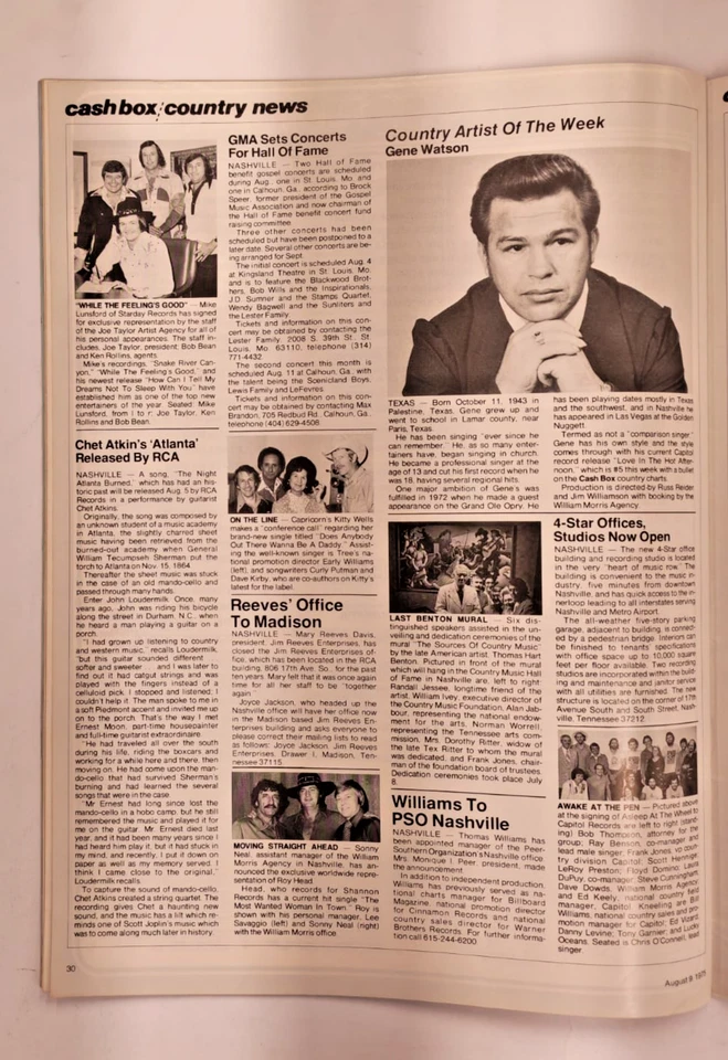 CASH BOX MAGAZINE, VOL.37 No. 12 AUGUST 1975, BOB MARLEY & THE WAILERS ON COVER - Image 4 of 4