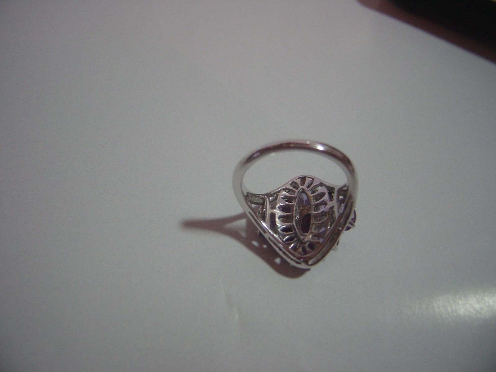 LARGE SOLID SILVER SUPERB GENUINE AFRICAN AMETHYS… - image 5