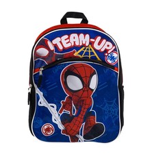 Large Backpack - Marvel Spidey  Friends Mile Spiderman 16" Deluxe Microsilk NEW