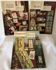 Christmas Book Lot Art to Heart Nancy Halvorsen Santa's Coming I Believe Tidings