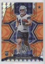 2022 Panini Mosaic Rookies Reactive Orange Mosaic Prizm Jake Ferguson #364 oh8