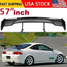 57 Rear Spoiler Wing For Acura Rsx 02-06 Truck Gt-style Glossy Black